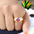 thumbnail image 5 of SHREENATHJEWELRY 6MM / 2Ct Princess Cut Pink Sapphire Ring- Moissanite Engagement Ring September Statement Jewelry Personalized Gift For Wife, 5 of 7
