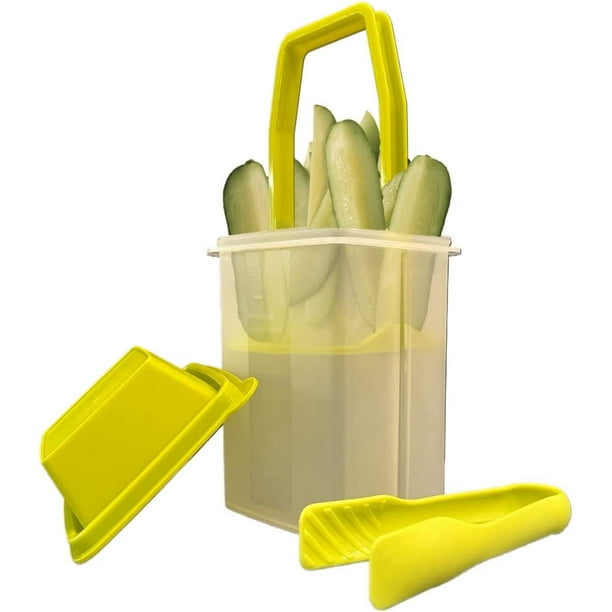 Pickle Pal Pickle Storage Container with Strainer, Jalapeno Jar with