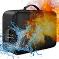 thumbnail image 1 of Fireproof Document Bag with Lock Zipper Closure Fire & Water Resistant Money Bag Storage Pouch Organizer Case Home Office Travel Bag for Documents Files Money Cards Passport Valuables, 1 of 7