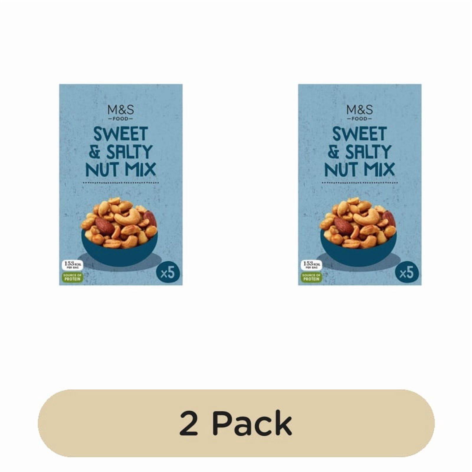 M&S Sweet & Salty Nut Mix 5 x 25g, British Import (Pack of 2)