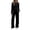 Black, variant on Women Dressy Pant Suits, 2‑Piece Long Sleeve Crew Neck Striped Blouse And Drawstring Elastic Waist Pocketed Wide Leg Trousers Casual Loungewear Outfit Set, S‑XXL, True To Size