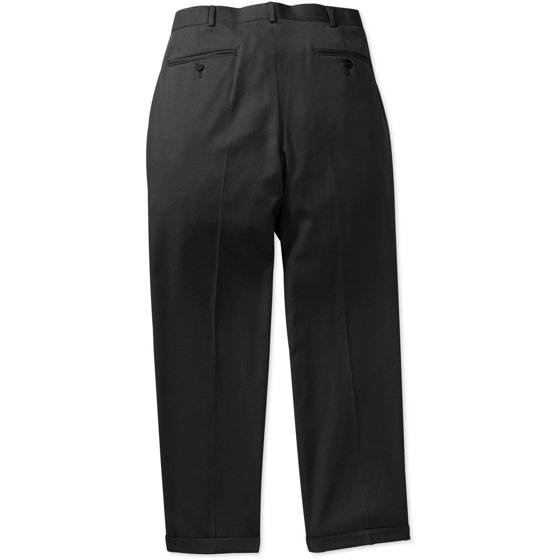 Men's Adjustable Waist Pleated Dress Pant