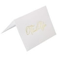 thumbnail image 2 of JAM Paper Thank You Card Sets, Bright White Cards with Gold Scrpit, 100/Pack, 2 of 5