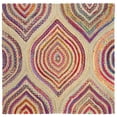 thumbnail image 2 of SAFAVIEH Cape Cod Gertrude Geometric Area Rug, Natural/Multi, 6' x 6' Square, 2 of 8