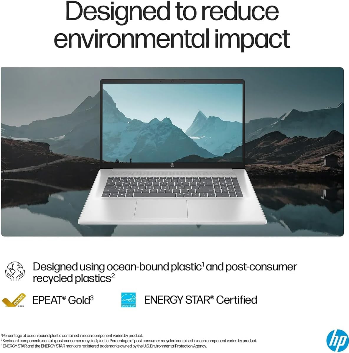 HP 17 inch Laptop for Business and Students, AMD Ryzen 5 7430U(6-core), 16GB RAM, 512GB SSD, 17.3" FHD IPS Display, Wi-Fi 6, Windows 11 Pro, Natural Silver