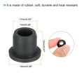 thumbnail image 2 of Uxcell T Type Rubber Grommet Mount Dia 11mm ID 7mm Seal Protection Flexible Hole Plugs Cable Pipe Black, 12Pcs, 2 of 5