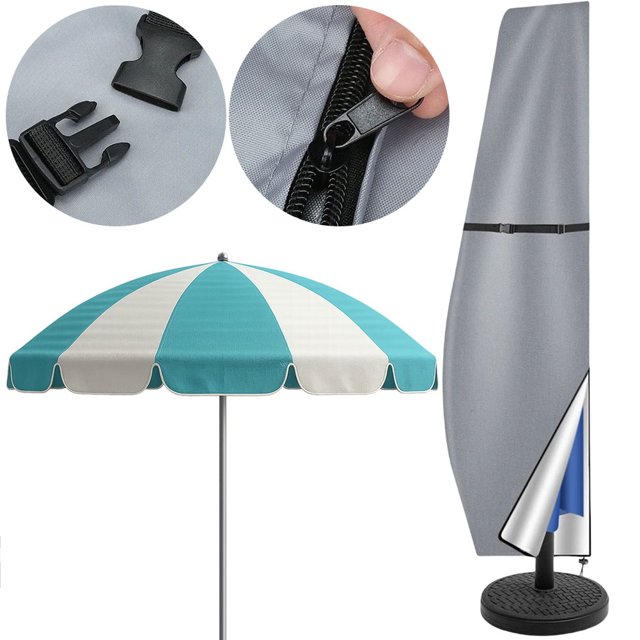 Cubierta Paraguas Al Aire Libre Patio para Parasol Tapa Impermeable (265 Cm)