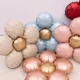 thumbnail image 5 of Globos de aluminio con forma de flor mate para fiesta de bodas, primer cumpleaños, suministros para baby shower de niño y niña, globos de juguete, 5 of 5