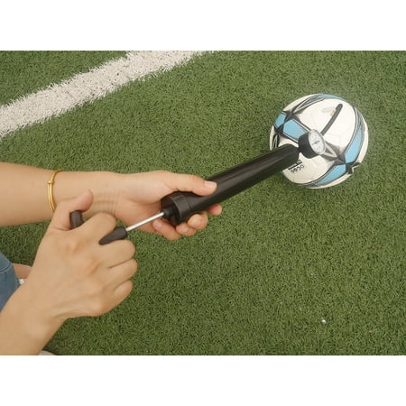 Dual Needle - Zimtown Ktaxon Dual Action Ball Hand Air Pump Kit with Pressure Gauge Extra Needles for Basketball Soccer Football Pump Ball
