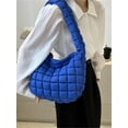 thumbnail image 3 of Kukuzhu Puffer Tote Bag Women Quilted Large Shoulder Bags Puffy Bubble Hobo Pleated Purse Nylon Padding Cloud Crossbody Bag 2023, 3 of 6