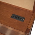 thumbnail image 6 of Full Size Wood Daybed with Charging Station, Multi-Functional Sofa Bed Frame with 3 Storage Drawers and Built-in Bookshelf, Space-Saving for Living Room, Walnut, 6 of 8