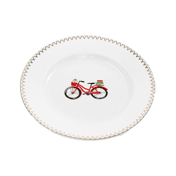 Martha Stewart Collection Salad Plates, Bicycle, 9″