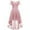 Pink, variant on The Off Shoulder Vintage Dresses for Women's Lace Floral Cocktail Dress Hi-Lo Bridesmaid Formal Party Dress Wedding Guest