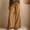 Khaki plus size palazzo pants with pockets a1, variant on Women Plus Size Wide Leg Palazzo Pants Drawstring Elastic Waist Flowy Lounge Pants with Pockets Solid Boho Casual Vacation Beach Trousers Summer Travel Clothes, Black L