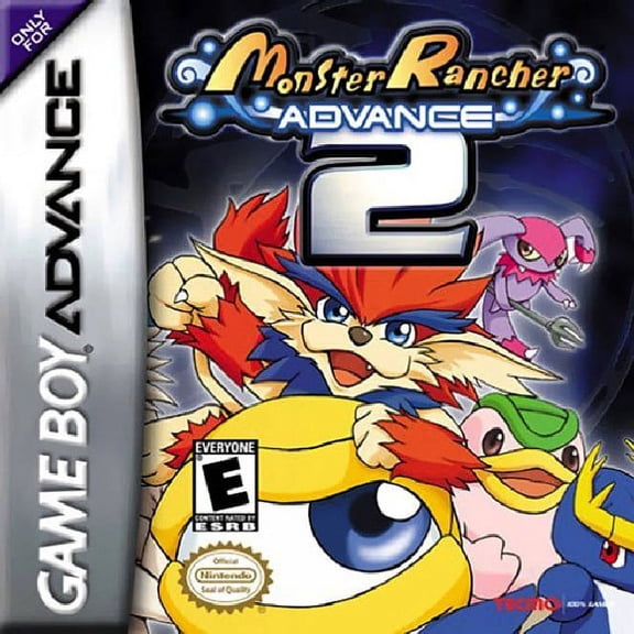 Restored Monster Rancher Advance 2 (Nintendo GameBoy Advance, 2002) Life Simulation Game (Refurbished)