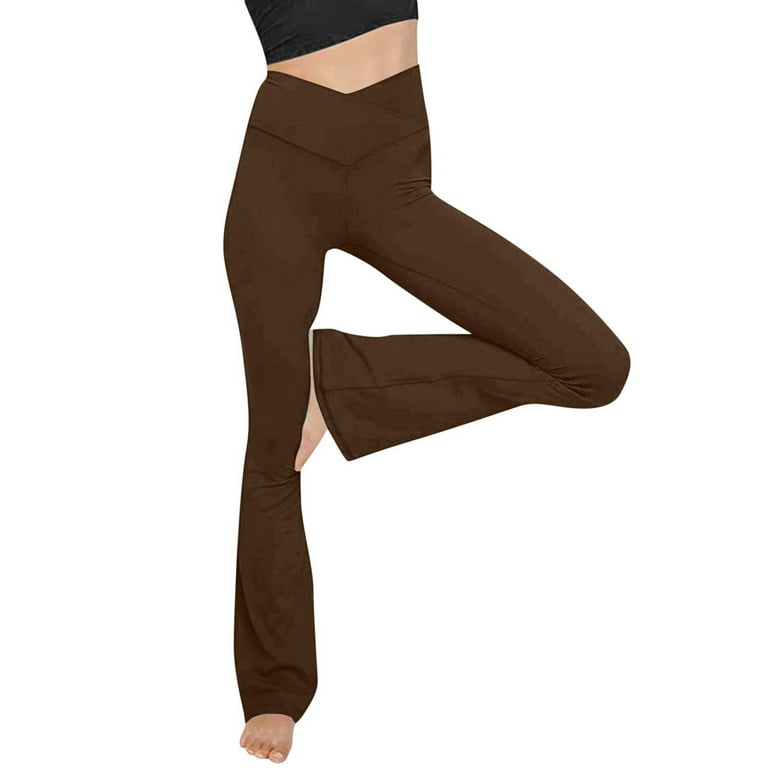 Yohome Flare Leggings for Women Bootcut Yoga Pants Crossover High