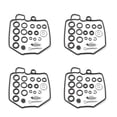 thumbnail image 2 of BFY 4 Sets For Honda CB900F CB900C CB1000C Motorcycle Carb Carburetor Rebuild Kit Repair Kits, 2 of 4
