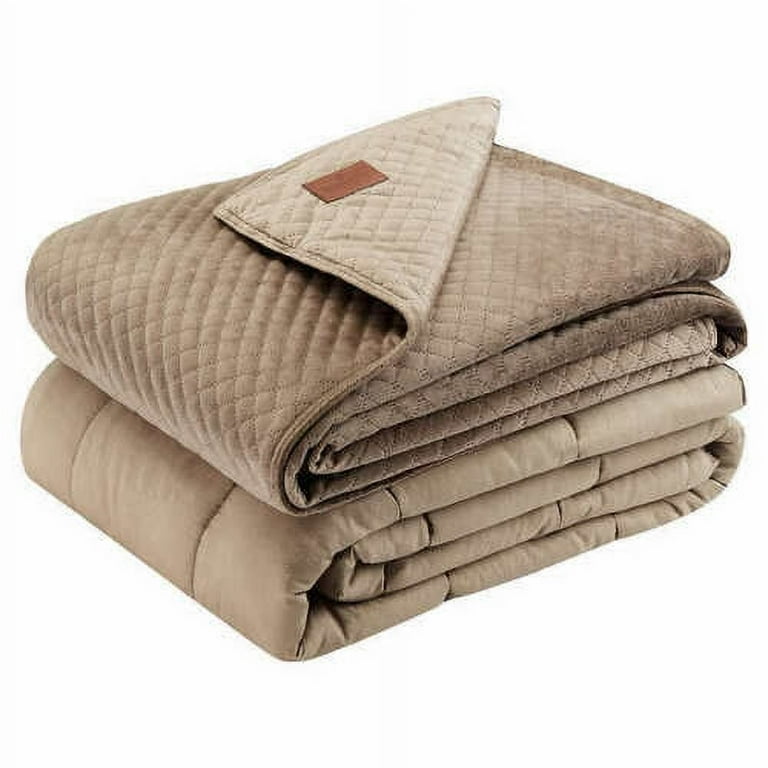 Pendleton Glass Micro Beads Weighted Blanket 48 x 72 15lbs Beige NEW Walmart