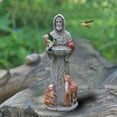 Tkrady St Francis Bird Feeder Blessing Religious Garden Decor Statue