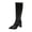 Black, variant on Knee High Boots Womens Pointed Toe Tall Boots Chunky Heel Long Boots Side Zipper Fashion Boots Chunky Block Heel Dress Tall Boots for Women High Heel Long Boots