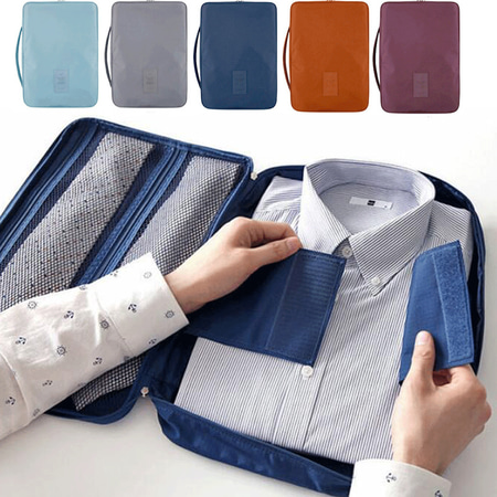 Portable Tee - Men Portable Travel Shirt Case Tie Clothes Storage Bag Orgnizar Dust Protection