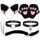 thumbnail image 5 of FRCOLOR 1 Set de diadema con orejas de zorro de piel sintética, guantes con forma de pata de gato, gargantilla de zorro, accesorios para cosplay de mujer, 5 of 8