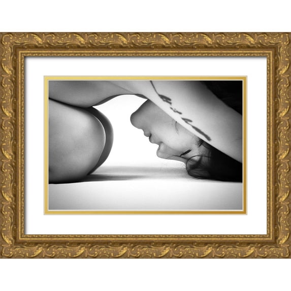 Chai Telan, Thanakorn 24x17 Gold Ornate Wood Framed with Double Matting Museum Art Print Titled - No Stress