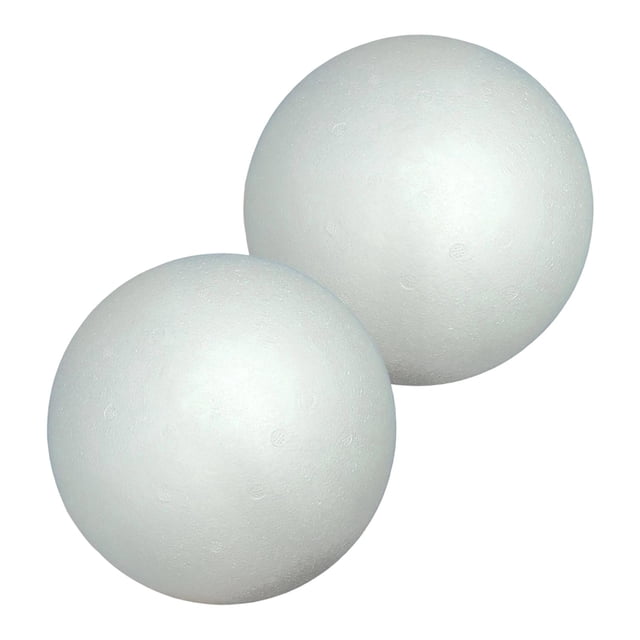 2 bolas de espuma navideñas, adorno colgante blanco para decoración del hogar Diámetro 18 cm