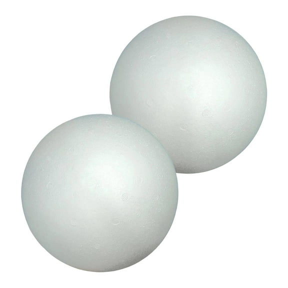 FVDPWYE 2 Pieces Craft Foam Balls Christmas Balls for Household DIY Arts and Crafts Dia 18 cm