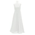 thumbnail image 7 of renvena Big Girls Bridesmaid Chiffon Pleated Wedding Sleeveless Princess Pageant Party Dress, 7 of 7