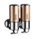 thumbnail image 1 of Inteprter Dispensador de jabón de ducha doble de acero inoxidable, soporte suave, caja de plástico Manual, accesorios de baño, suministros para el hogar Juegos de accesorios de baño Oro Inteprter HA011287-02B, 1 of 6