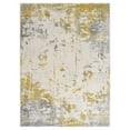 thumbnail image 3 of 3â€™ x 5â€™ Gold and Gray Abstract Area Rug, 3 of 7