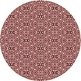 thumbnail image 1 of Ahgly Company Indoor Round Patterned Saffron Red Area Rugs, 8' Round, 1 of 6