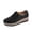 Black, variant on Willtoo Orthopedic Womens Faux Leather Shoes Lightweight Soft-Soled Heightening Effect Waterproof and wear-Resistant for Daily Wear