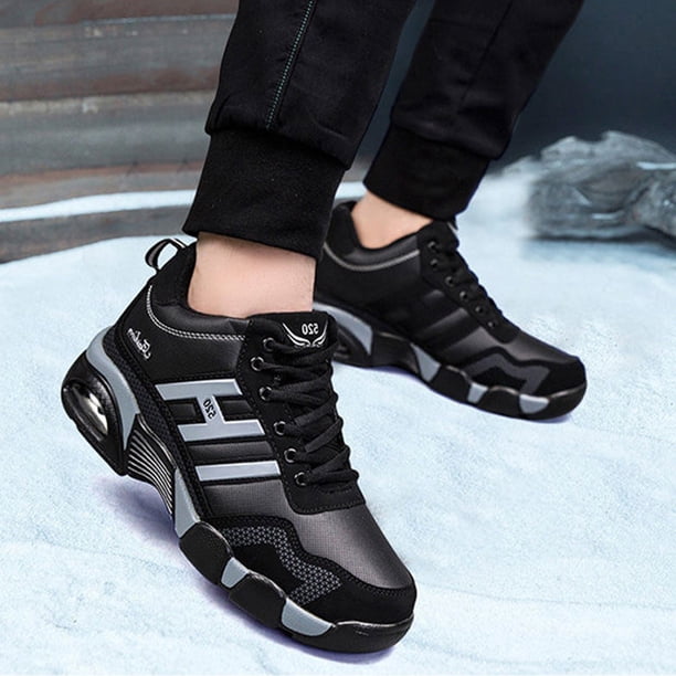 Botines Botas Plataforma Hombre Cómodo Cuero PU para Invierno (44) Gris DQrwqpou Tenis De Mujer Tenis De Hombre