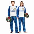 thumbnail image 5 of LuLiaMenton Matching Family Hanukkah Pajamas Menorah Star Blue Plaid PJs Set, Womens S, 5 of 6