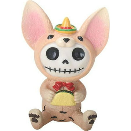 Furrybones Taco Skeleton Dressed in Chihuahua Dog Costume Halloween Figurine New