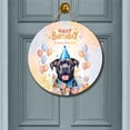 thumbnail image 2 of Watercolor Cane Corso Happy Birthday Celebration Balloons Gift Party Round Wood Sign Italian Mastiff Dog Lover Gifts Idea Hanging Wall Home Decor - 00028, 2 of 5