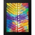 thumbnail image 2 of OnRei 15x18 Black Modern Framed Museum Art Print Titled - Watercolorful Palms Mate, 2 of 5