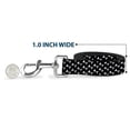 thumbnail image 5 of Buckle-Down Pet Leash, Dog Leash, Dog Bone Black White, 4 Feet Long 1.0 Inch Wide, 5 of 6
