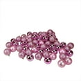 thumbnail image 2 of Northlight 60ct Bubblegum Pink Shatterproof 4-Finish Christmas Ball Ornaments 2.5" (60mm), 2 of 3