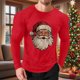 thumbnail image 4 of Amzcrzy - Sudadera Para Hombre, Ropa Deportiva Para El Hogar, Pijamas, Moda, Suelta, Informal, Color Sólido, Camiseta Deportiva, Rojo, M, 4 of 6