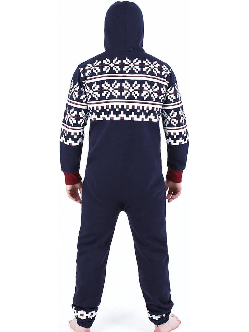 Men's Sleepwear One Piece Pajamas Unisex Non Footed Playsuit Adult