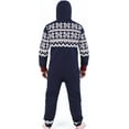 thumbnail image 3 of Men's Sleepwear One Piece Pajamas Unisex Non Footed Playsuit Adult Printed Jumpsuit, 3 of 3