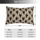 thumbnail image 2 of Fotbe Cute Black Dog Funda de Almohada Decorativa Estilo Occidental, Lujo en Algodón, Fundas para Almohadas King, Cojín Estampado para Decoración del Hogar-16"x24", 2 of 6