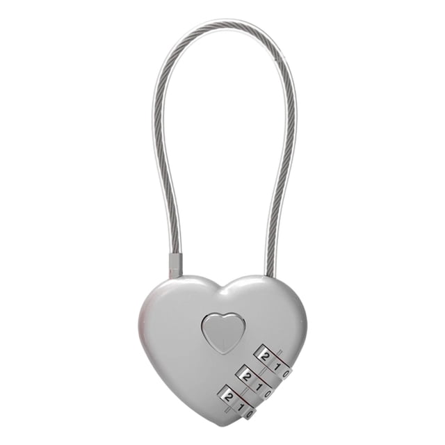GZQJFMY Small Combination Lock for Locker,Cable Lock with Code,White Padlock Combination,for Luggage,Suitcase,Gym Locker,Backpack Zipper,Cabinet,Box,Fence Gate,Travel Safe,Outdoor Use