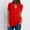 Red, variant on Womens Casual Tops Shirt Ladies V Neck Zipper Loose T-shirt Blouse Tee Top Women's Active Shorts Womens Work Out Shirts Pack Neck Women Exercise Shirts Women Pack Womens Long Sleeve Shirt