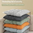 thumbnail image 4 of Comfort Faux Linen Seat Cushion Breathable Office Chair Pad Ergonomic Design with Ties For Home Living Room Bedroom, 4 of 20