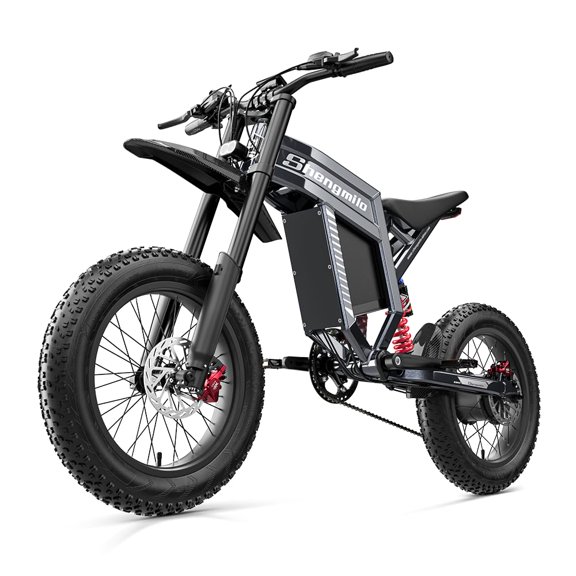 Shengmilo S900 E Bike,Electric Bike,42MPH 150NM,1500W,Peak 3000W,Electric Bike for Adults,20x4.0 Fat Tire,60V 30Ah Battery,Electric Motorbike,Electric-Dirt-Bike,Front Fork Suspension