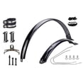 thumbnail image 3 of Guardabarros de bicicleta de montaña para neumáticos de 24 pulgadas protección de ruedas guardabarros de bicicleta Soporte negro con abrazadera, 3 of 8